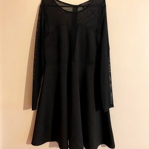 Forever 21+ Black & Mesh Dress